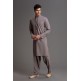 GREY DESIGNER KURTA SUIT FOR MEN