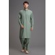 OLIVE GREEN MENS KURTA SALWAR SUIT