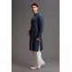 ELEGANT MIDNIGHT NAVY BLUE MEN SALWAR KAMEEZ OUTFIT