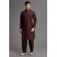 CHOCO BROWN MENSWEAR KURTA SALWAR PAKISTANI SUIT