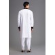 CLASSIC WHITE PAKSITANI MENSWEAR SALWAR KAMEEZ SUIT