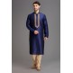 MAGNIFICENT NAVY BLUE INDIAN FESTIVE MENSWEAR KURTA PAJAMA SUIT