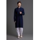 BLUE AND WHITE MENSWEAR SOPHISTICATED KURTA SHALWAR