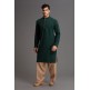 GREEN AND BEIGE MEN S EID KURTA SHALWAR KAMEEZ