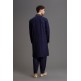 NAVY BLUE DESIGNER MEN S KURTA SHALWAR