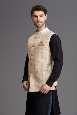 DASHING GOLD WAISTCOAT FOR MEN