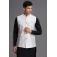 BEAUTIFUL WHITE EID SALWAR MENS WAISTCOAT SUIT