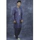 Dark Grey Indian Kurta Shalwar Men s Embroidered Suit