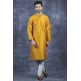 Mustard Indian Men Kurta Wedding Mayoun Kurta