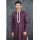 Purple Indian Kurta Festive Menswear Suit