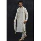 Off White Indian Wedding Kurta Pajama Suit Men s Ethnic Dress