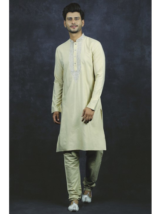 Gold Indian Designer Kurta Pajama Festive Suits For Men s