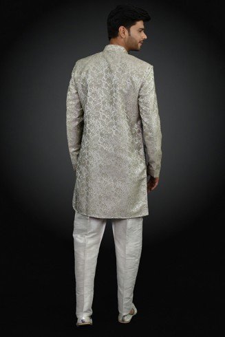Gold Indian Prince Coat Suit Ethnic Wedding Menswear Dress