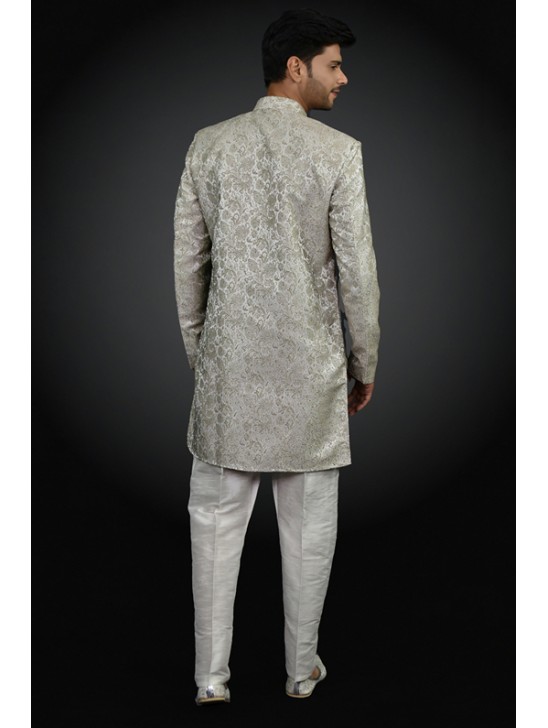 Gold Indian Prince Coat Suit Ethnic Wedding Menswear Dress