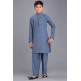 Coral Blue Pakistani Boys Salwar kameez