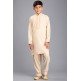 BEIGE PAKISTNAI SALWAR KAMEEZ BOYS SUIT FOR EID