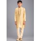 GOLD & CREAM ETHNIC STYLE BOYS KURTA PAJAMA