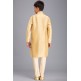 GOLD & CREAM ETHNIC STYLE BOYS KURTA PAJAMA