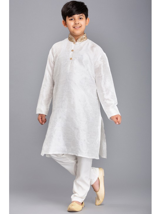 WHITE BOYS EID KURTA SHALWAR