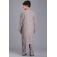 ASH GREY PAKISTANI BOYS KURTA SHALWAR EID SUIT