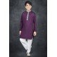 Grape Compote Purple Kids Eid Wear Kurta Shalwar