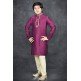 PLUM & BEIGE VIBRANT READYMADE KURTA PYJAMA