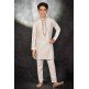 WHITE INDIAN ETHNIC STYLE KIDS KURTA & PAJAMA