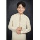 Beige Pakistani Boys Eid Kurta Shalwar