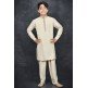 Beige Pakistani Boys Eid Kurta Shalwar