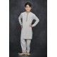 Grey Kurta Pakistani Boys Readymade Salwar Suit