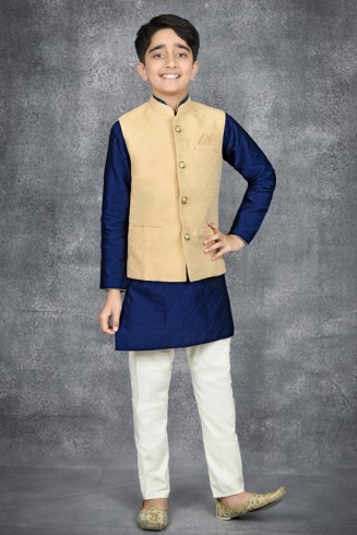 GOLD INDIAN KIDS WAISTCOAT