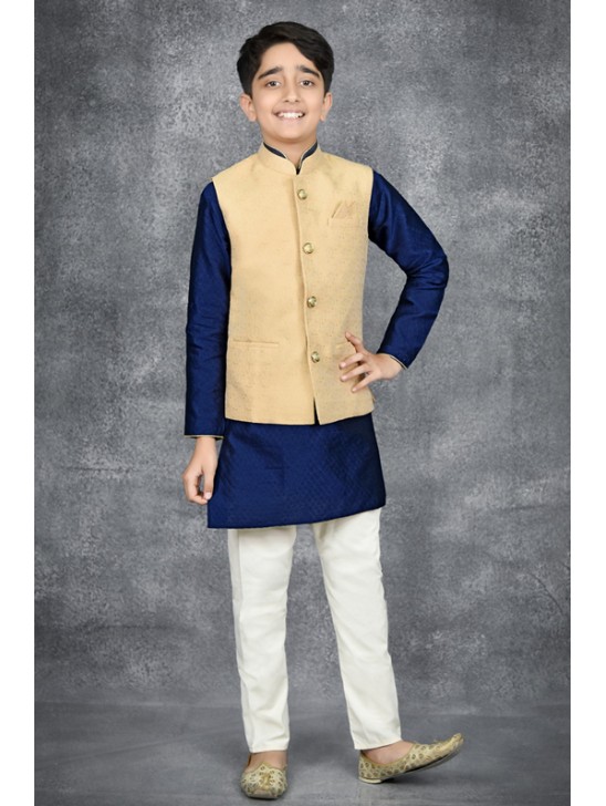 GOLD INDIAN KIDS WAISTCOAT