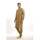 MUSTARD KURTA AND PYJAMA INDIAN WEDDING WEAR MENS SUIT