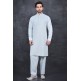 LIGHT BLUE GREY SIMPLE READY TO WEAR MEN’S SALWAR KAMEEZ