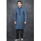 MOSAIC BLUE & BLACK INDIAN MEN S SALWAR KURTA