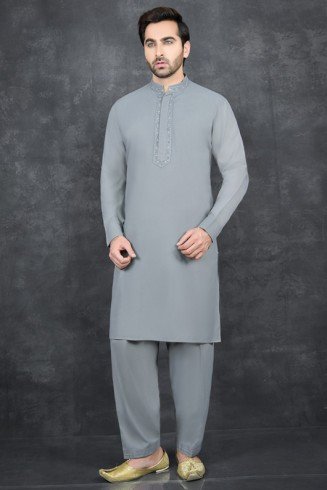 Mens Kurta Shalwar Suit Readymade Pakistani Suit 