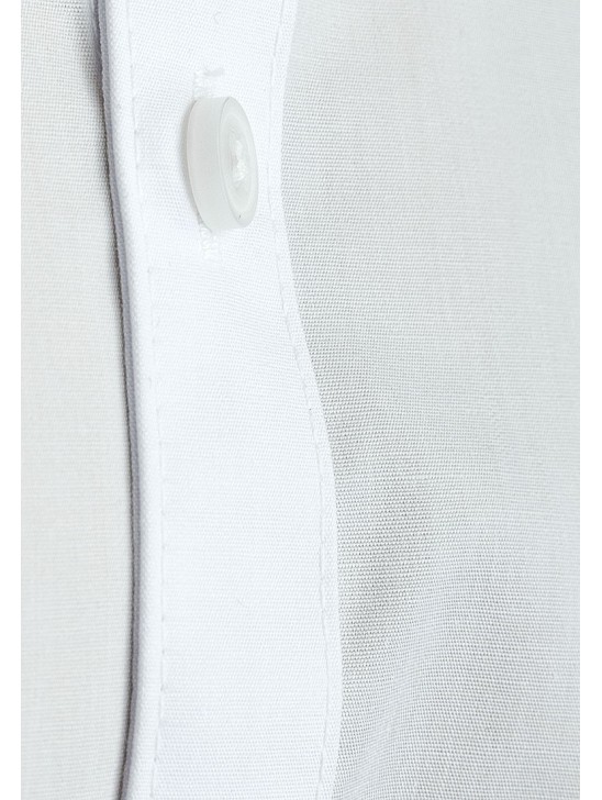 Mens White Classic Collared Designer Shirt