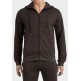 Brown Mens Fleece Lined Designer King Couture 2-Piece Tracksuit