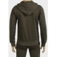 Olive Mens Fleece Lined Designer King Couture 2-Piece Tracksuit