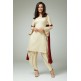 CREAM FEMININE STYLISH READYMADE SALWAR SUIT