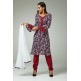 FIRED BRICK MAROON PRINTED SUMMER CASUAL WEAR SALWAR SUIT