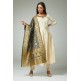 FAWN A LINE INDIAN BANARSI STYLE DUPATTA SALWAR KAMEEZ