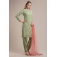 PISTA GREEN WEDDING WEAR SALWAR KAMEEZ