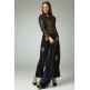 Black Gold Modern Flamboyant Outfit Readymade Suit