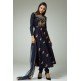 NAVY BLUE REGAL EMBROIDERED CHURIDAR SUIT