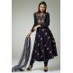 NAVY BLUE REGAL EMBROIDERED CHURIDAR SUIT