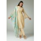 PASTEL BEIGE INDIAN READYMADE PARTY WEAR SALWAR KAMEEZ