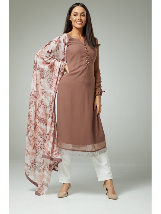 MAUVE TRENDY READY TO WEAR SALWAR SUIT