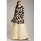 SWEETCORN CREAM EMBROIDERED TOP SKIRT LEHENGA DRESS