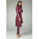 Rose Pink Indian Suit Straight Cut Party Dress